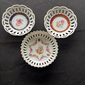 Antique porcelain TRINKET DISHES made in GERMANY
